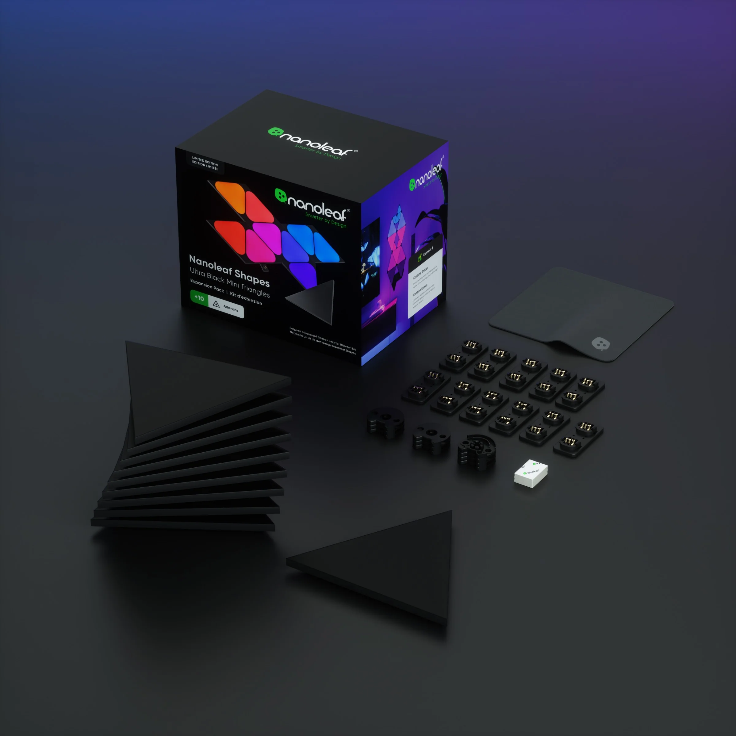 Shapes Limited Edition Ultra Black Mini Triangles Expansion Pack (10 Panels) - Image 5